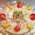 ともみろ's cooksnap of when they made トマト★ツナのサラダそうめん.
