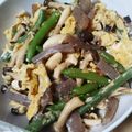 AYUBOON's cooksnap of when they made きのことこんにゃくの卵炒め(ダイエット).
