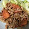 みzo's cooksnap of when they made 豚バラとトマトの生姜焼き.