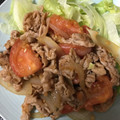 みzo's cooksnap of when they made 豚バラとトマトの生姜焼き.