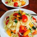 なおミール's cooksnap of when they made トマトと大葉の冷製パスタ.