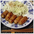 くーーーる's cooksnap of when they made お弁当にも！ちくわの豚肉まきまき.