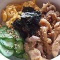 HMCみーこりん's cooksnap of when they made 三色♪豚のしょうが焼き丼.