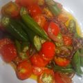 M字禿げ好き's cooksnap of when they made オクラとミニトマトのオリーブオイル炒め.
