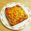 YUZVIO's cooksnap of when they made しらすピザトースト☆.