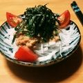 ハチワレねこ's cooksnap of when they made ひきわり納豆サラダッ.