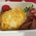めるも☆☆'s cooksnap of when they made お弁当に☆レンジでオムライス☆.