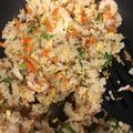 えびちゃん♪♪'s cooksnap of when they made 子ども大好き！しらすと小松菜の炒飯♪.