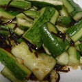 matsutama's cooksnap of when they made たたききゅうりと塩昆布の柚子胡椒和え.