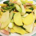 kaoream's cooksnap of when they made ジャーマンポテト風☆セロリ入り.