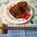クックUEBXHG☆'s cooksnap of when they made 生姜醤油の梅しそ焼きおにぎり.