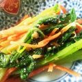 サビエルっ子's cooksnap of when they made 小松菜と人参のナムル.