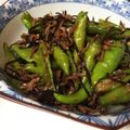あかつぶ's cooksnap of when they made 甘唐辛子とジャコの炒め♪.