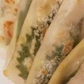 meise17's cooksnap of when they made 鶏むね紫蘇チーズの餃子の皮巻き.