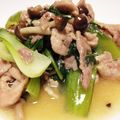 Yamato_o_o's cooksnap of when they made お肉柔らか♪豚こまとチンゲン菜の炒め物.