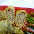 マシマンマ's cooksnap of when they made お弁当に可愛い♡お好み焼き風卵焼き.