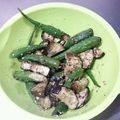 なおころピッコロ's cooksnap of when they made レンジで簡単ナスとオクラの和え物.