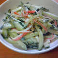 のじまさん's cooksnap of when they made ☆簡単！きゅうり・カニかまのお酢＆マヨ☆.
