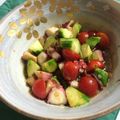 Lyme409's cooksnap of when they made タコときゅうりとトマトの柚子香味マリネ.