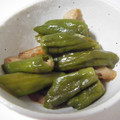 mimoarx's cooksnap of when they made ちくわとシシトウの炒り煮.