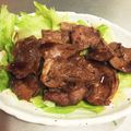 クックOBFQOZ☆'s cooksnap of when they made 自宅で焼き鳥屋、先ずは”レバテキ”から、.