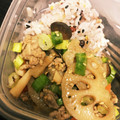 クック45OVOT☆'s cooksnap of when they made 蓮根ときのこの挽肉入りきんぴら♪.
