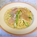 龍青空ママ's cooksnap of when they made アスパラと生ハムのペペロンチーノ.