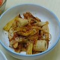 amjkao's cooksnap of when they made ネギとちくわのピリ辛ポン酢炒め.