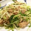 ☆糖質減らしてます☆'s cooksnap of when they made さば缶と水菜のガーリックソテー.