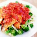 Aloha☆★'s cooksnap of when they made ノルウェー塩鯖のトマトソースかけ♪.