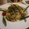にゃんまげ☆'s cooksnap of when they made 鰹のタタキとバルサミコの冷製パスタ.