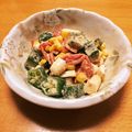 ❁Abake❁'s cooksnap of when they made 魚ニソ×福神漬け×オクラのカレーマヨ和え.