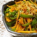 kucina's cooksnap of when they made 人参とピーマンのサッと炒め.