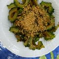 ほもさぴくろまによん's cooksnap of when they made 【麺つゆ★あまかつゆ】ゴーヤのきんぴら.