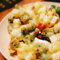 Sac’HiNa's cooksnap of when they made オクラと長芋と桜えびのかき揚げ.