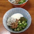おはなすき's cooksnap of when they made ネバトロおろしオクラしらすと納豆めかぶ丼.