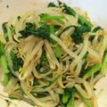 やりえり's cooksnap of when they made もやしと春菊のワサビ和え♪.