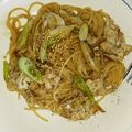 piNkymiLky's cooksnap of when they made ゴマドレ⁈ ネギが効いてる豚しゃぶパスタ.