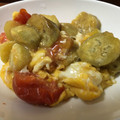 ken ohu's cooksnap of when they made トマトとナスと卵の炒め物.