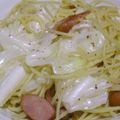 Rick_t's cooksnap of when they made キャベツとウインナーのパスタ.