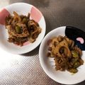 ほりもも's cooksnap of when they made 蓮根ときのこの挽肉入りきんぴら♪.
