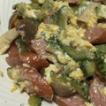 tanoyuki's cooksnap of when they made めんつゆで簡単！ゴーヤとしめじの卵炒め.