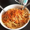あゆみ1234's cooksnap of when they made 後片付けまで簡単トマトとツナのパスタ.