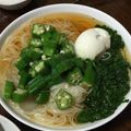 umespa's cooksnap of when they made オクラとモロヘイヤのネバネバそうめん.