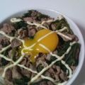 うにぃ☆'s cooksnap of when they made もりもりイケる！ポパイ丼★.