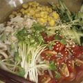 ぴーの助's cooksnap of when they made スタミナ韓国冷麺.