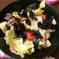 saonyaaan's cooksnap of when they made レタスと海苔のシンプルサラダ.
