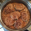 shibatama's cooksnap of when they made 簡単デミ風♡ふわふわ煮込みハンバーグ.