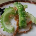 ＠ふるふる's cooksnap of when they made ゴーヤとかまぼこ　カンタンお浸し.