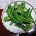 パパ＆ママ's cooksnap of when they made オクラの炒め物.